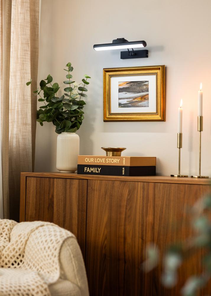 KAILA Φωτιστικό Μπαταρίας για Πίνακες 32 cm - Μαύρο