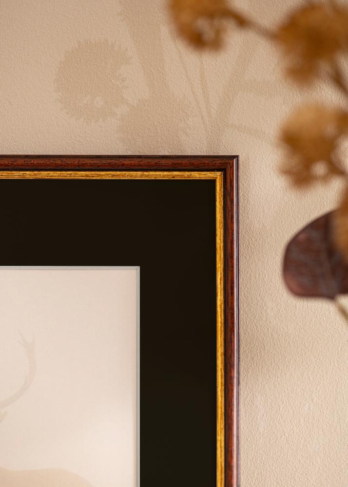 Πλαίσιο Horndal Καφέ 35x50 cm - Πασπαρτού Μαύρος 24x30 cm