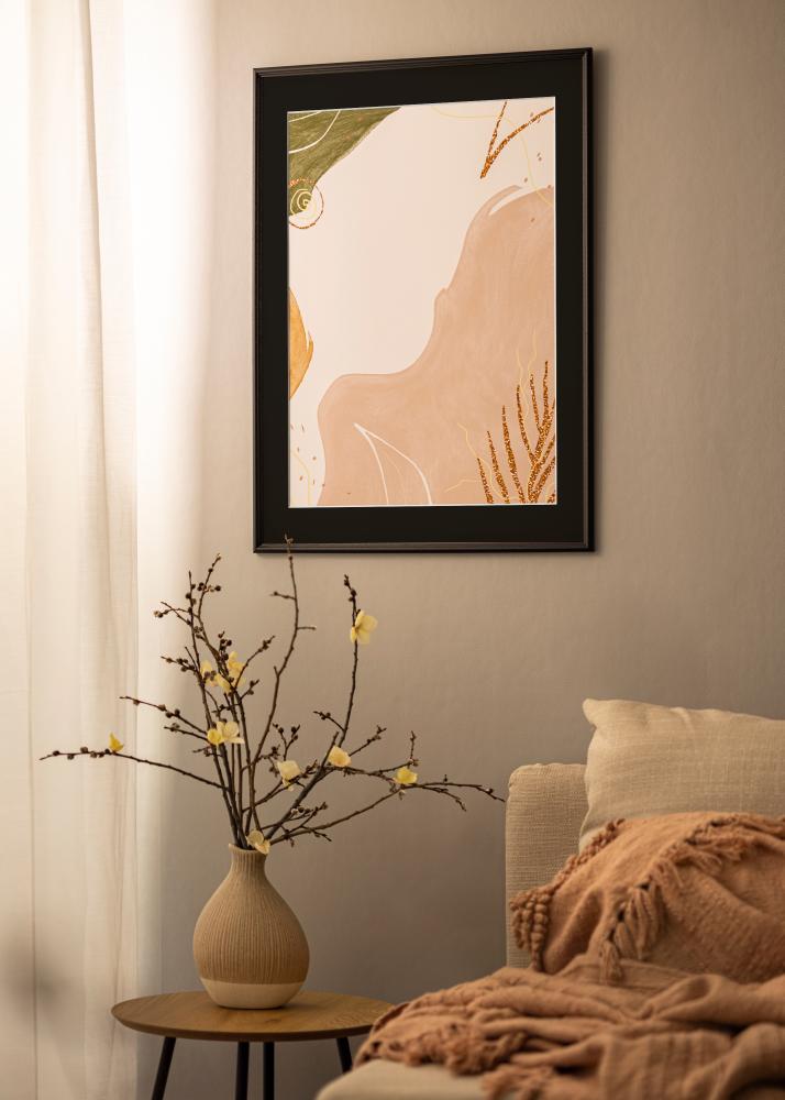 Πλαίσιο Horndal Μαύρος 24x30 cm - Πασπαρτού Μαύρος 18x24 cm