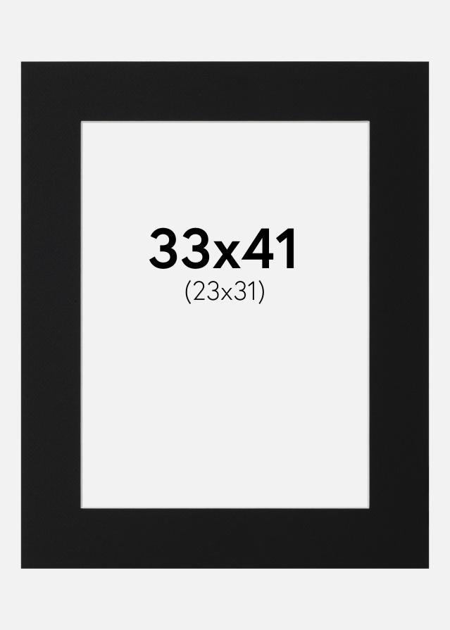 Πασπαρτού Μαύρο Πρότυπο (Λευκός Πυρήνας) 33x41 cm (23x31)