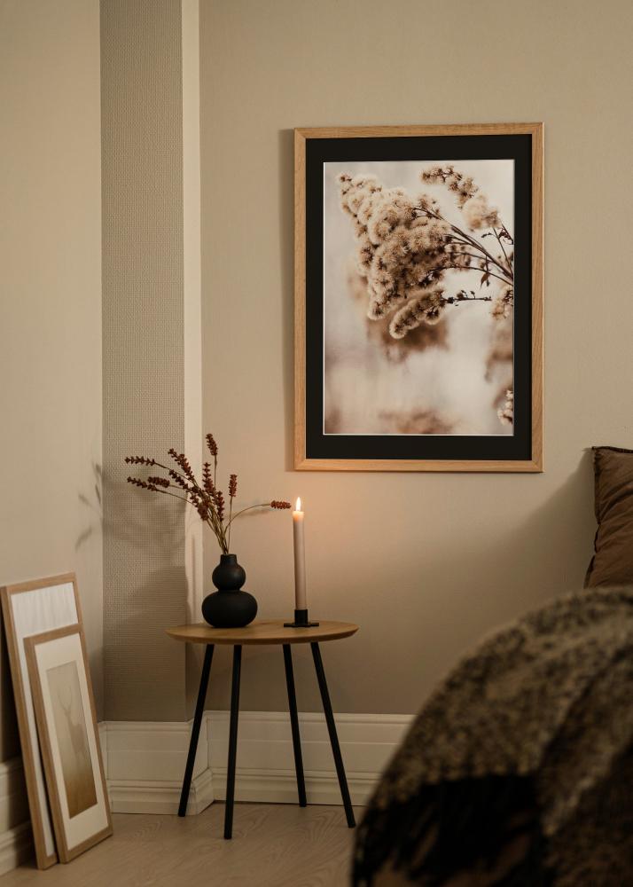 Πλαίσιο Trendline Δρυς 30x40 cm - Πασπαρτού Μαύρος 20x28 cm