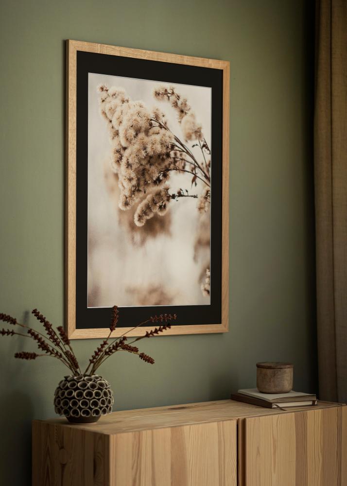 Πλαίσιο Trendline Δρυς 30x40 cm - Πασπαρτού Μαύρος 20x28 cm