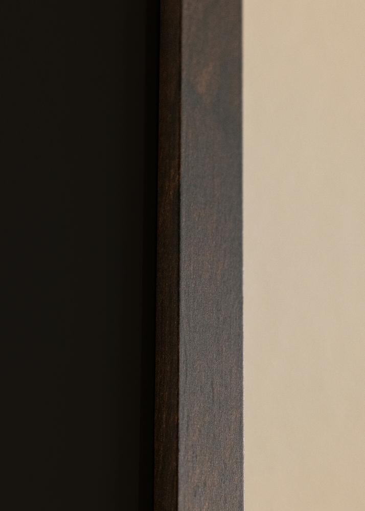 Πλαίσιο Trendy Καρυδιά 20x25 cm - Πασπαρτού Μαύρος 14x18 cm