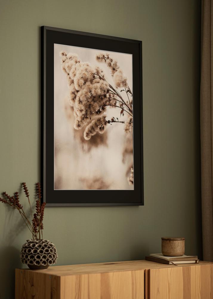 Πλαίσιο E-Line Μαύρος 30x40 cm - Πασπαρτού Μαύρος 21x29,7 cm (A4)