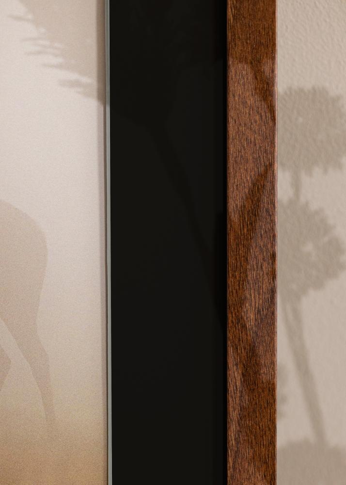 Πλαίσιο Κομψός Warm Brown 30x40 cm - Πασπαρτού Μαύρος 21x29,7 cm (A4)