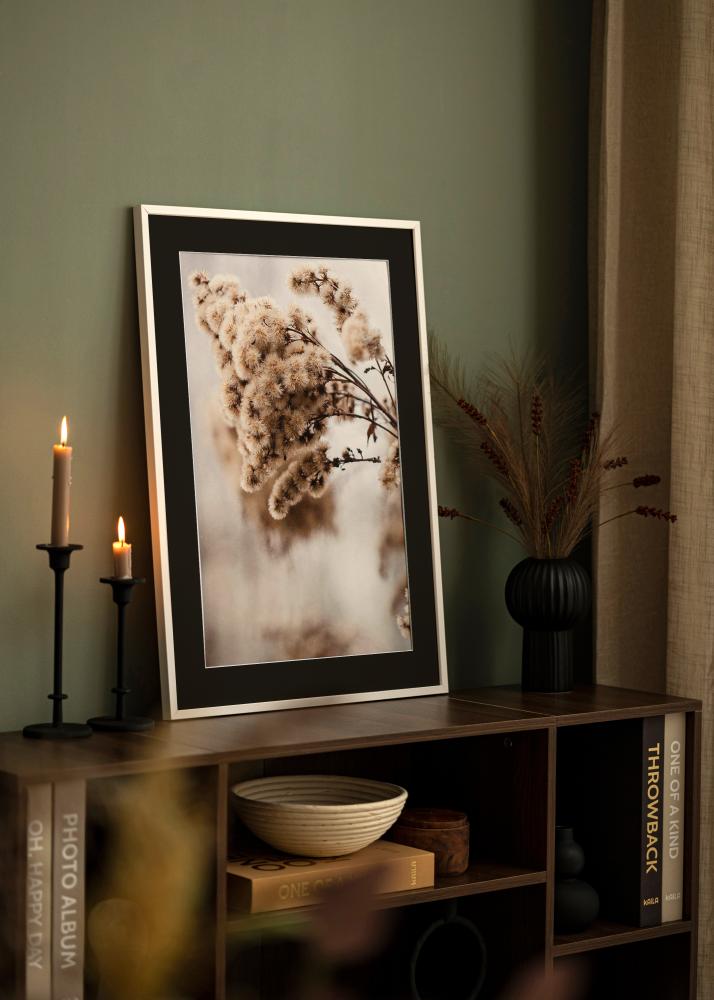 Πλαίσιο E-Line Λευκό 30x40 cm - Πασπαρτού Μαύρος 21x29,7 cm (A4)