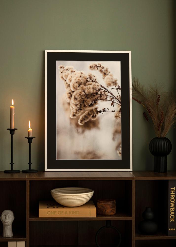 Πλαίσιο E-Line Λευκό 30x40 cm - Πασπαρτού Μαύρος 21x29,7 cm (A4)