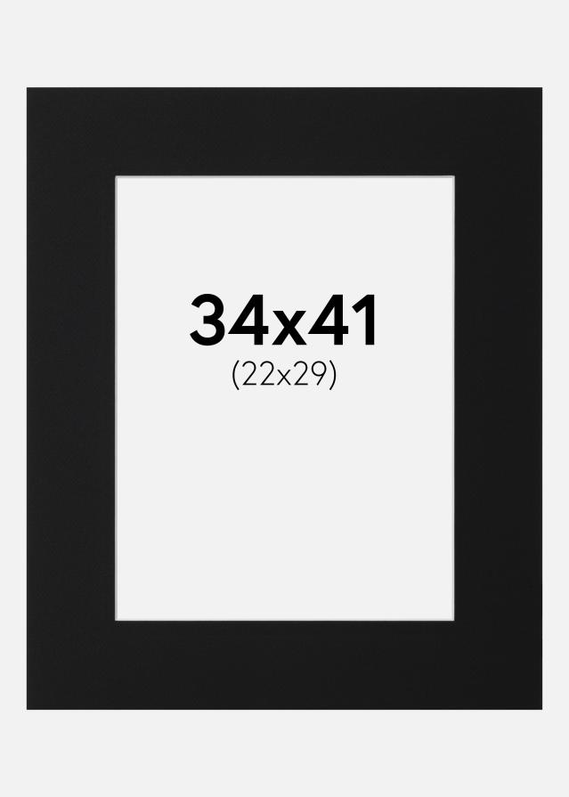 Πασπαρτού Μαύρο Πρότυπο (Λευκός Πυρήνας) 34x41 cm (22x29)