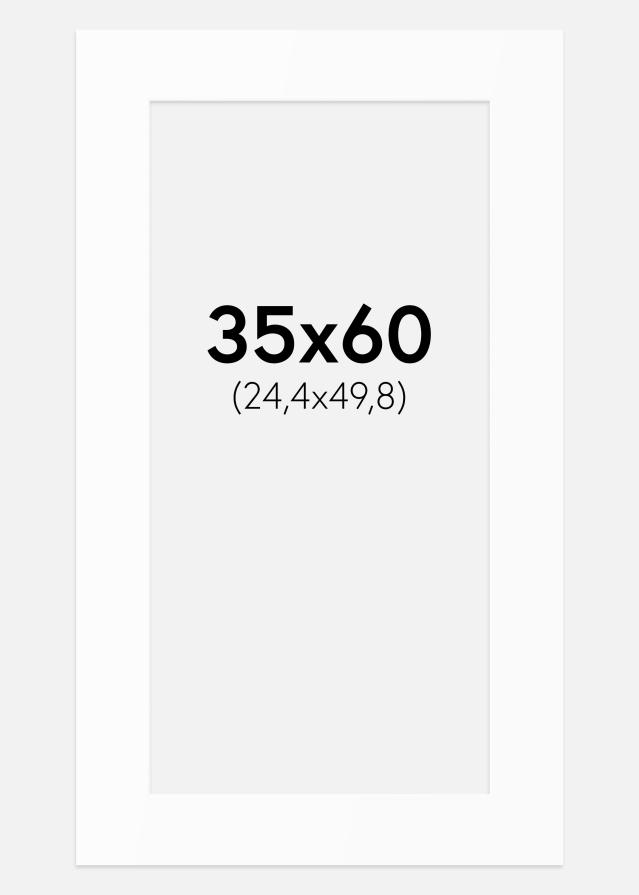 Πασπαρτού Λευκό Πρότυπο (Λευκός Πυρήνας) 35x60 cm (24,4x49,8)