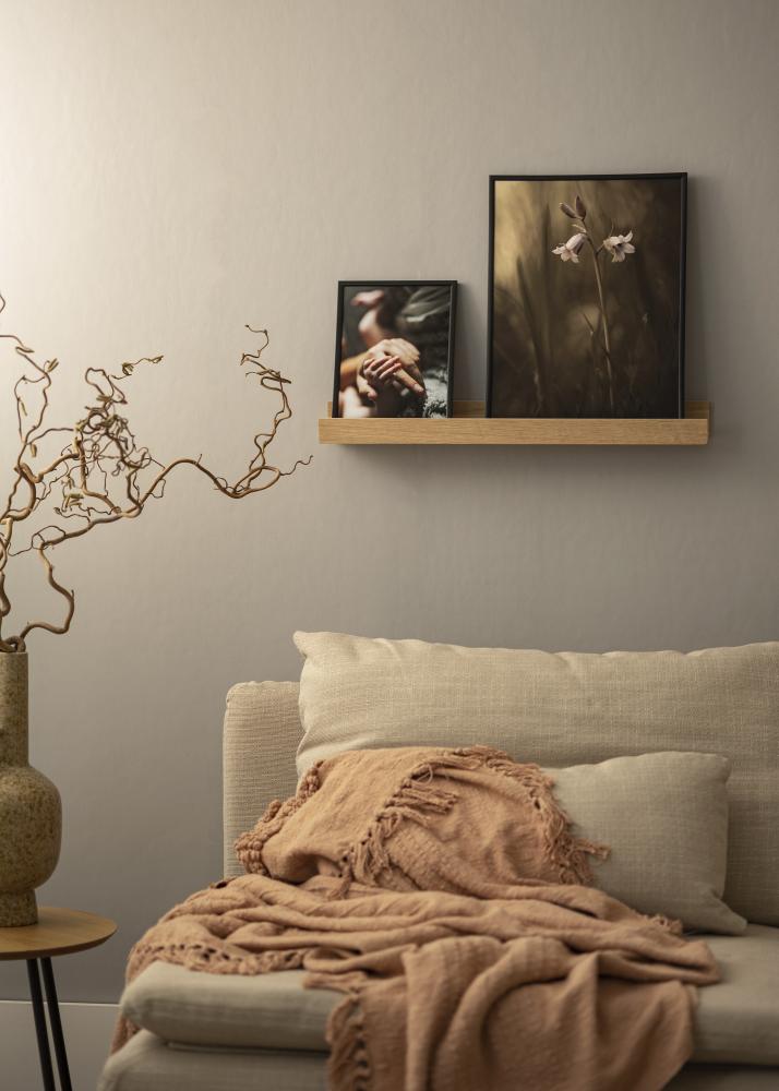 KAILA Ράφι με πλαίσιο από Μασίφ βελανιδιά 60 cm