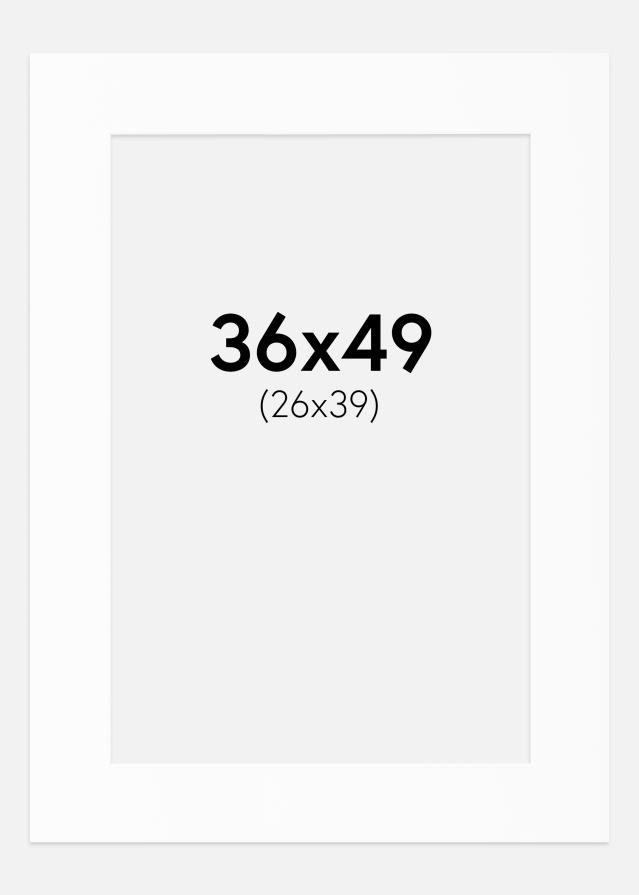Πασπαρτού Λευκό Πρότυπο (Λευκός Πυρήνας) 36x49 cm (26x39)