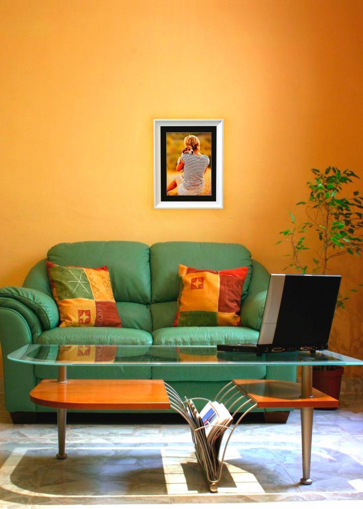 Πλαίσιο Öjaren Λευκό 70x100 cm - Πασπαρτού Μαύρος 59,4x84 cm (A1)