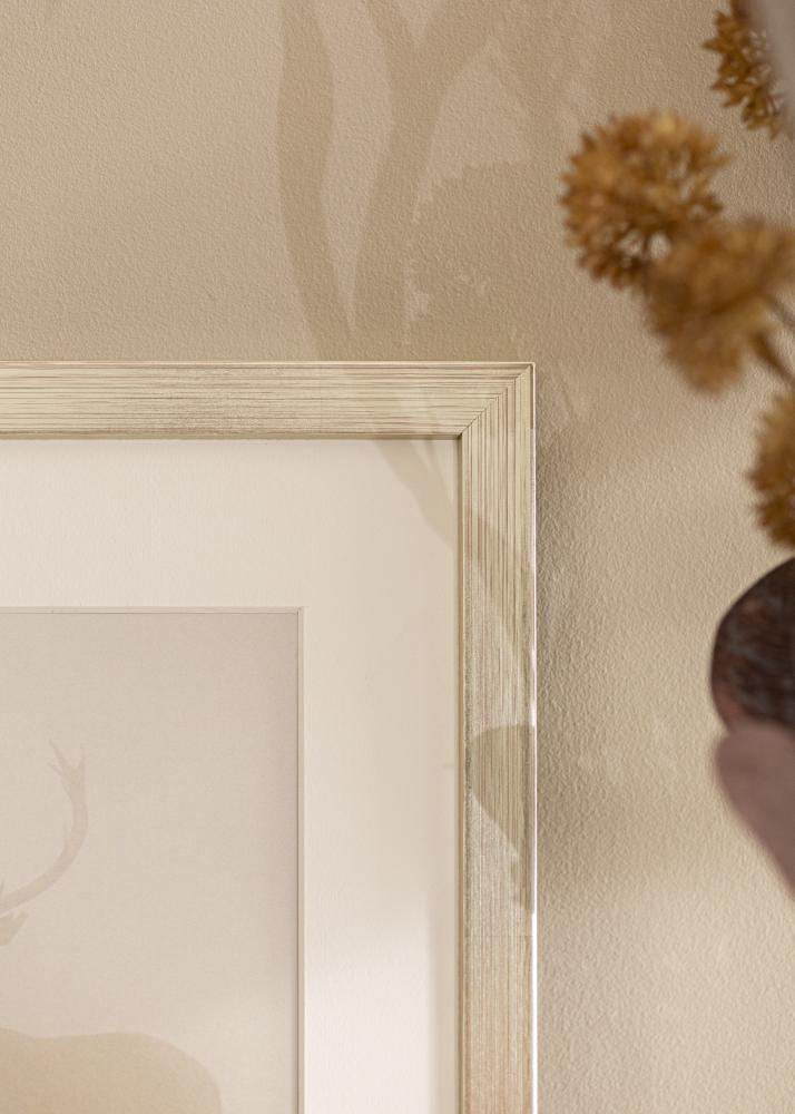 Πλαίσιο Ασημί Wood Ακρυλικό γυαλί 20x40 cm