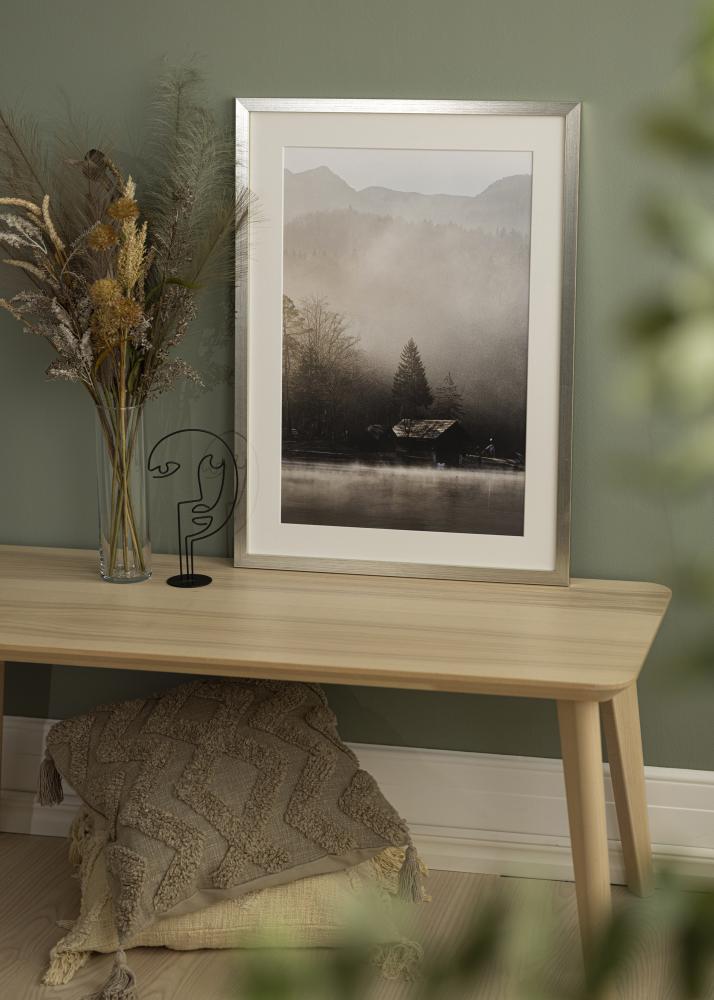 Πλαίσιο Ασημί Wood Ακρυλικό γυαλί 20x40 cm