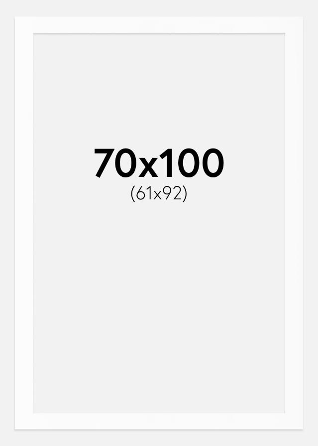 Πασπαρτού Λευκό Πρότυπο Λευκό πυρήνας 70x100 cm (61x92)