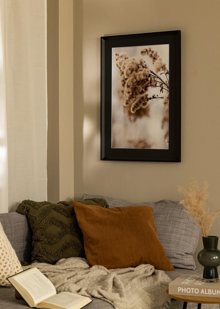 Πλαίσιο Globe Μαύρος 50x60 cm - Πασπαρτού Μαύρος 35x45 cm