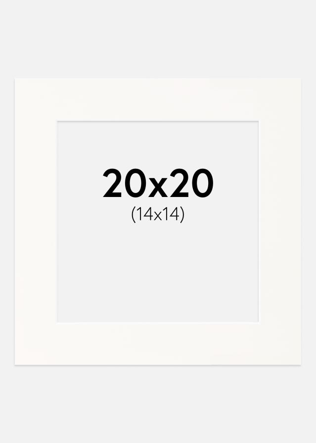 Πασπαρτού Antique White Λευκό πυρήνας 20x20 cm (14x14)