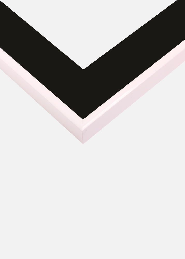 Πλαίσιο Visby Λευκό 70x100 cm - Πασπαρτού Μαύρος 24x36 inches