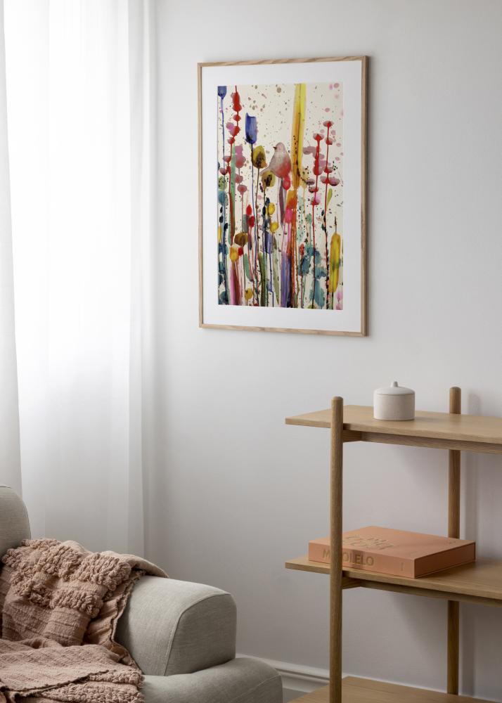 Πλαίσιο στενή βελανιδιά ακρυλικό γυαλί 32x32 cm