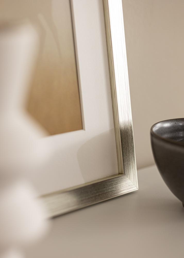 Πλαίσιο Ασημί Wood Ακρυλικό γυαλί 20x40 cm