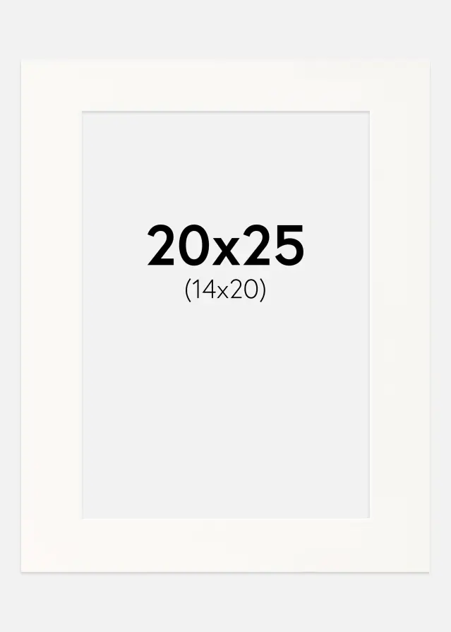 Πασπαρτού Antique White Λευκό πυρήνας 20x25 cm (14x20)