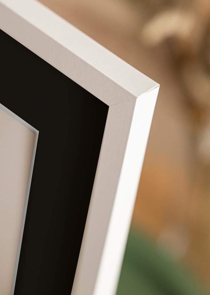 Πλαίσιο Trendy Λευκό 20x25 cm - Πασπαρτού Μαύρος 14x18 cm