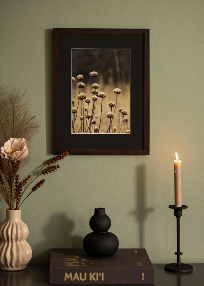 Πλαίσιο Selection Καρυδιά 70x100 cm - Πασπαρτού Μαύρος 62x93 cm