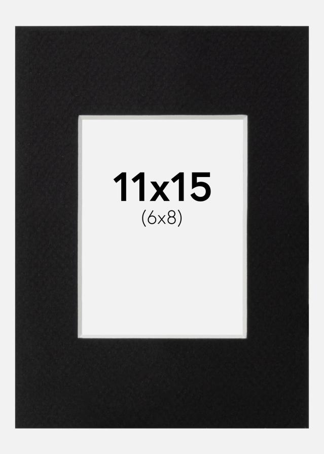 Πασπαρτού Canson Μαύρος Λευκό πυρήνας 11x15 cm (6x8)