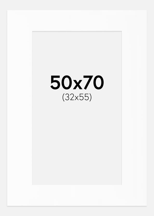 Πασπαρτού Λευκό Πρότυπο Λευκό πυρήνας 50x70 cm (32x55)