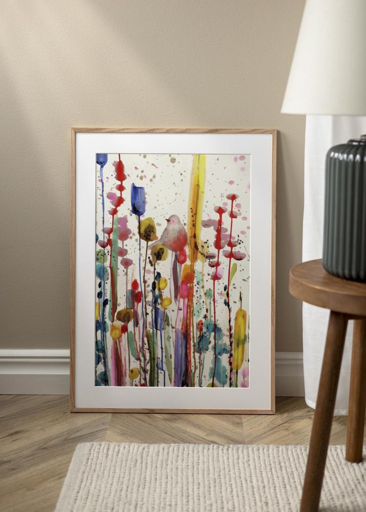 Πλαίσιο στενή βελανιδιά ακρυλικό γυαλί 32x32 cm