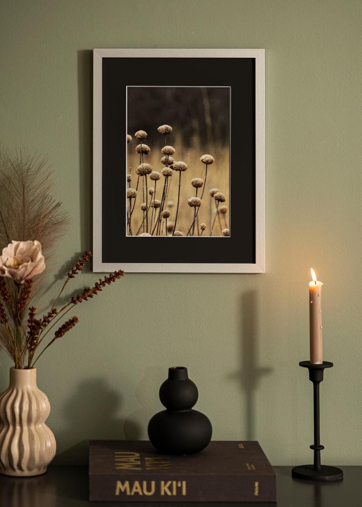 Πλαίσιο Selection Ασημί 40x60 cm - Πασπαρτού Μαύρος 30x50 cm