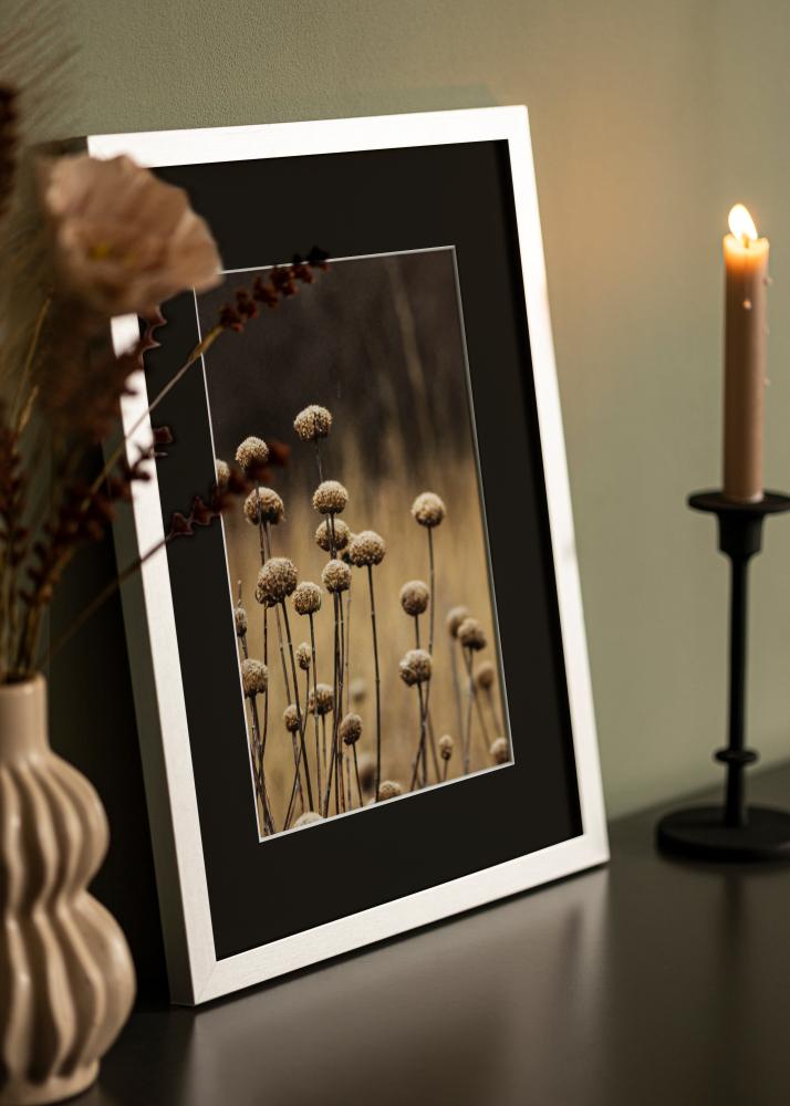 Πλαίσιο Selection Ασημί 40x60 cm - Πασπαρτού Μαύρος 30x50 cm