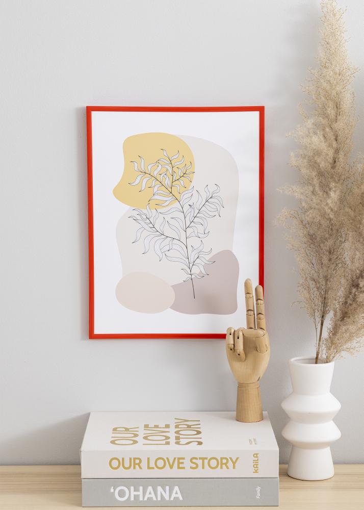 Πλαίσιο New Lifestyle Ανοιχτό κόκκινο 70x100 cm - Πασπαρτού Λευκό 24x36 inches