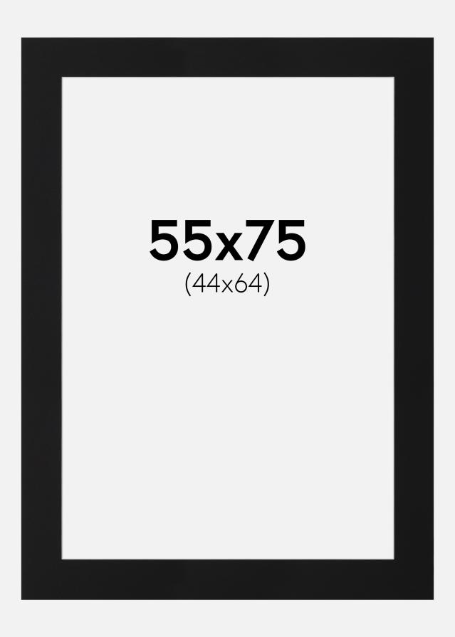 Πασπαρτού Μαύρο Πρότυπο (Λευκός Πυρήνας) 55x75 cm (44x64)