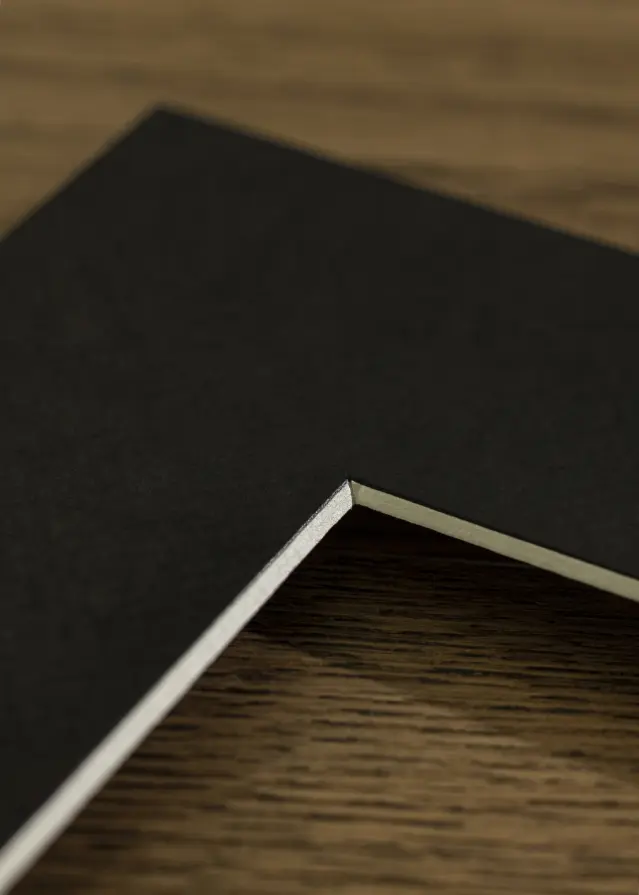 Πασπαρτού Μαύρος Πρότυπο Λευκό πυρήνας 50x100 cm (29x79)