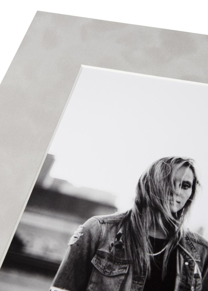 Πασπαρτού Suede Smoke - Προσαρμοσμένο στο μέτρο