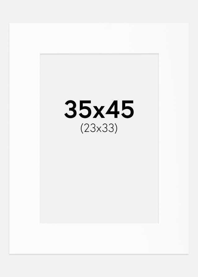 Πασπαρτού Canson Λευκό Λευκό πυρήνας 35x45 cm (23x33)