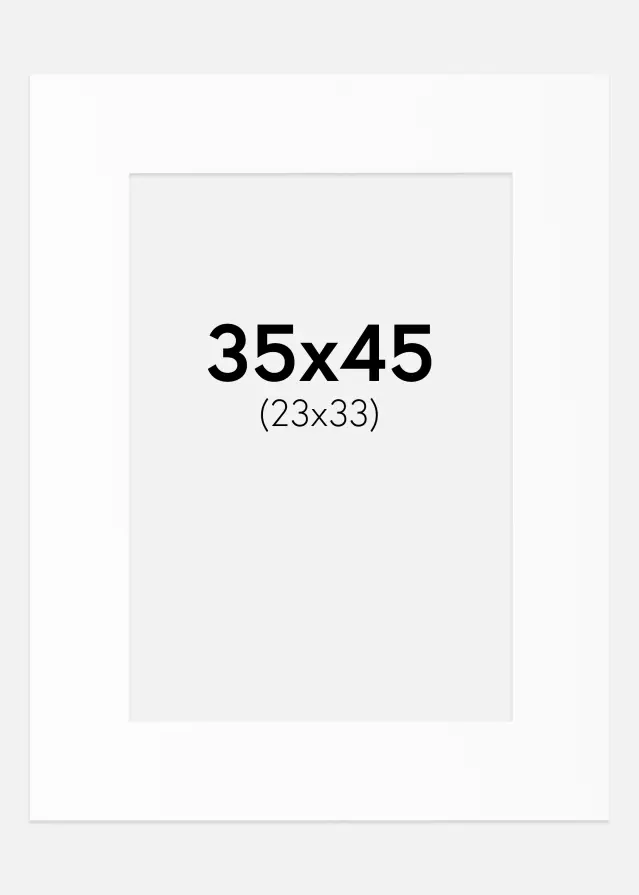 Πασπαρτού Canson Λευκό Λευκό πυρήνας 35x45 cm (23x33)