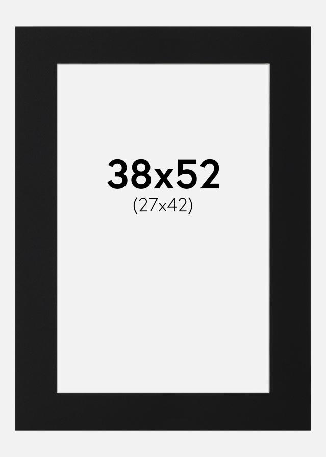 Πασπαρτού Μαύρο Πρότυπο (Λευκός Πυρήνας) 38x52 cm (27x42)