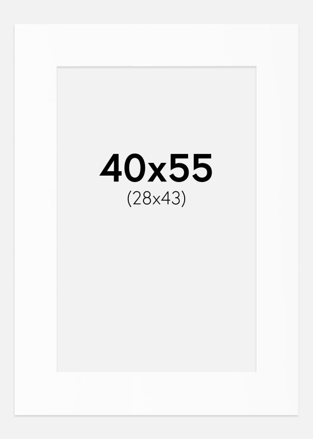 Πασπαρτού Λευκό Πρότυπο (Λευκός Πυρήνας) 40x55 cm (28x43)