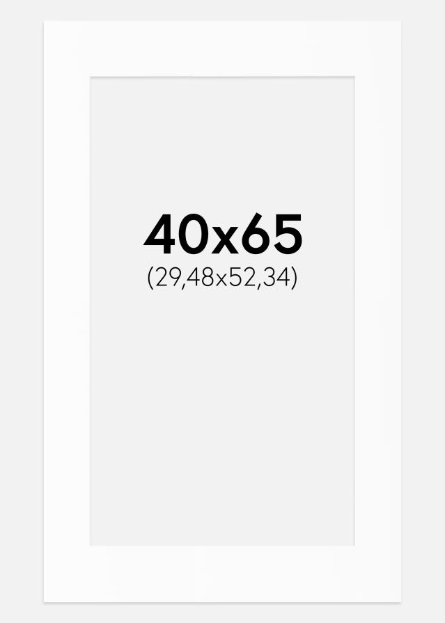 Πασπαρτού Λευκό Πρότυπο (Λευκός Πυρήνας) 40x65 cm (29,48x52,34)