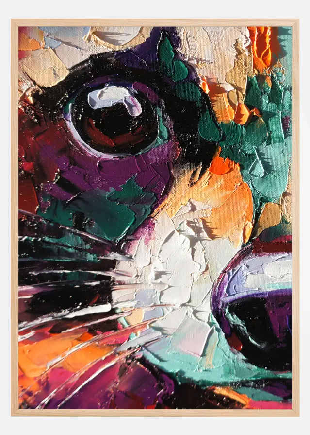 Raccoon Painting Αφίσα