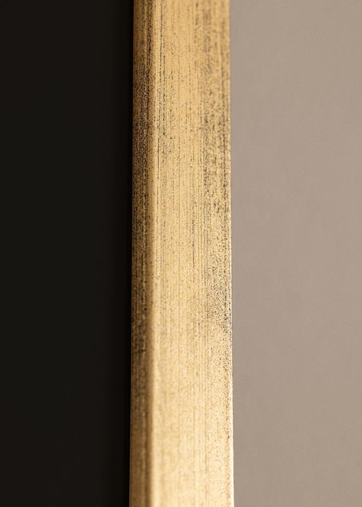 Πλαίσιο Κομψός Χρυσός 30x40 cm - Πασπαρτού Μαύρος 21x29,7 cm (A4)