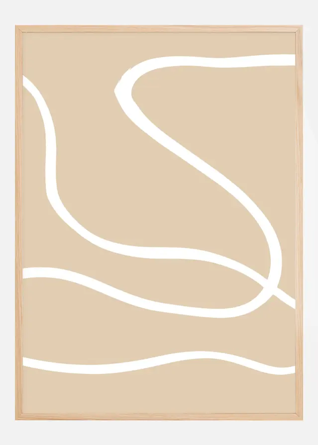 Beige Lines I Αφίσα