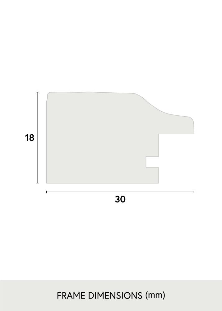 Πλαίσιο Leonie Μαύρος - Επιλογή μεγέθους