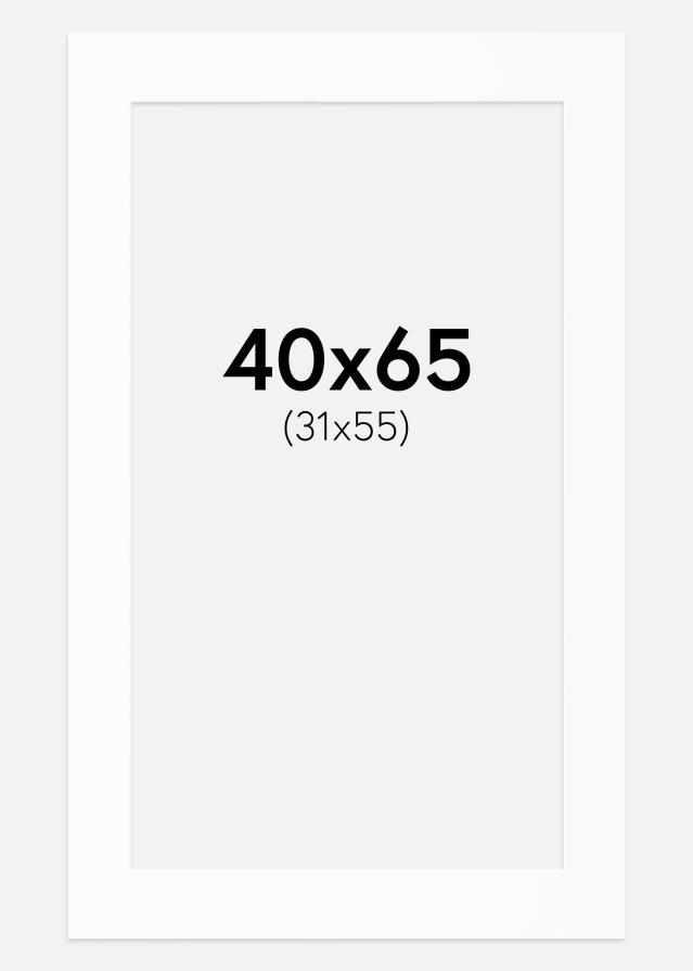Πασπαρτού Λευκό Πρότυπο (Λευκός Πυρήνας) 40x65 cm (31x55)