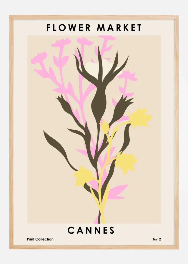 Flower Market Cannes Αφίσα