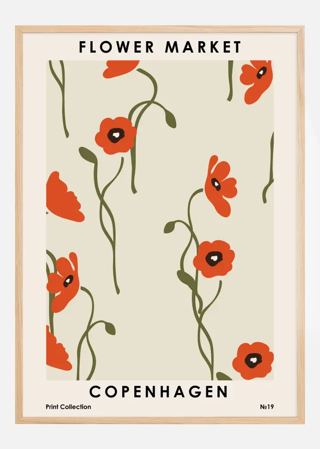 Flower Market Copenhagen Αφίσα