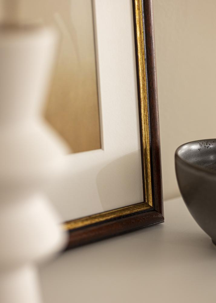 Πλαίσιο Siljan Καστανός 45x45 cm - Πασπαρτού Λευκό 14x14 inches