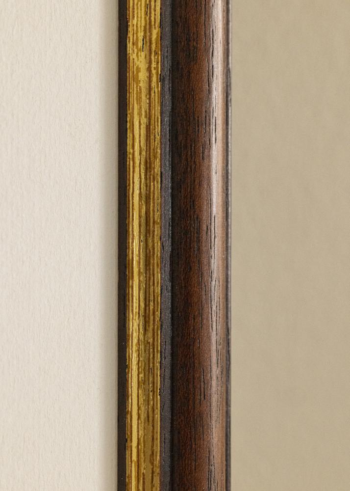 Πλαίσιο Siljan Καστανός 45x45 cm - Πασπαρτού Λευκό 14x14 inches